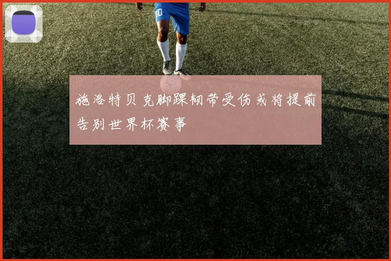 施洛特贝克脚踝韧带受伤或将提前告别世界杯赛事